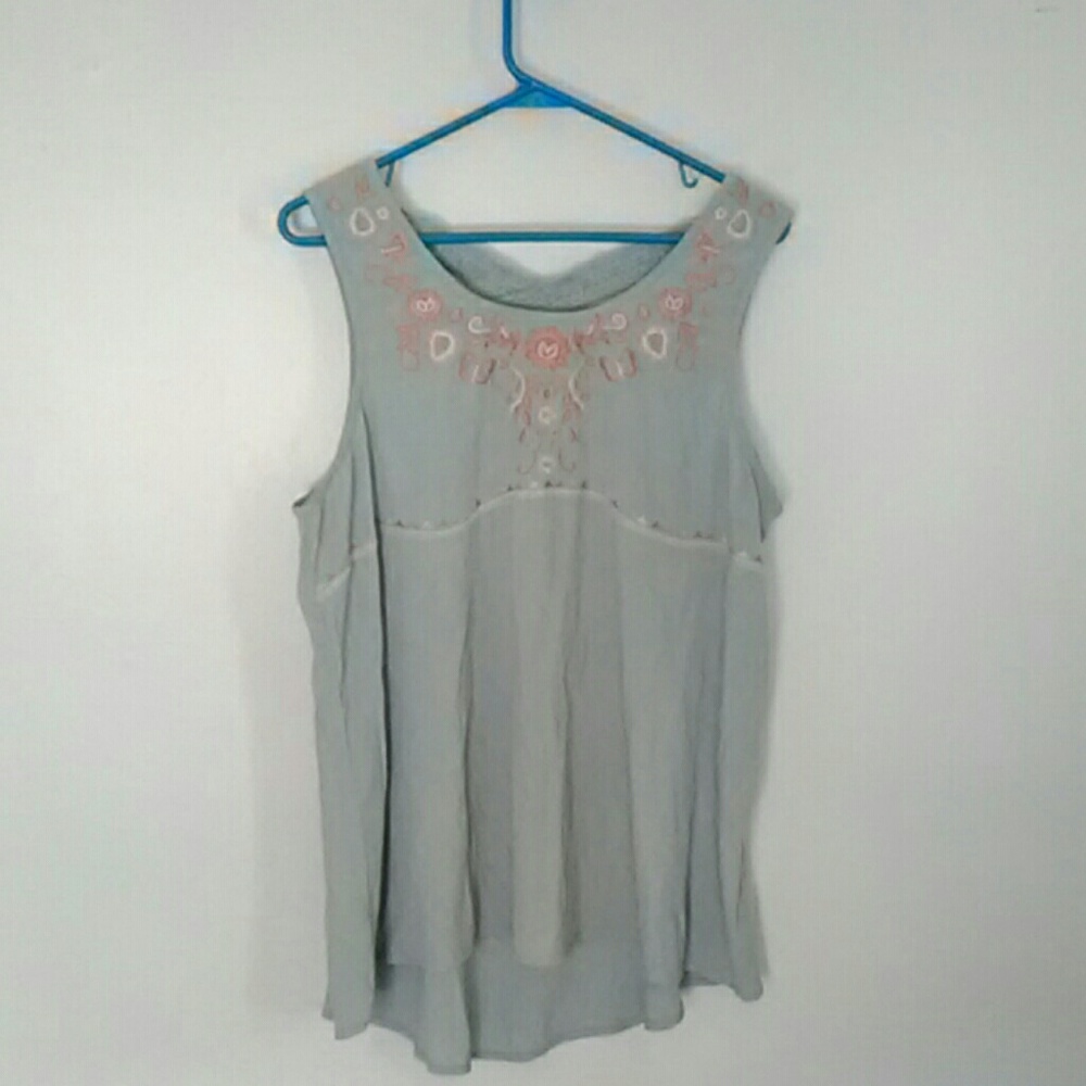 Knox Rose embroidered tank top